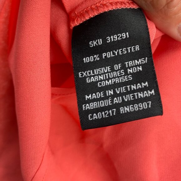 Le Chateau Women's Blouse Size Extra Large XL Orange Cocktail Party Business - Picture 4 of 9